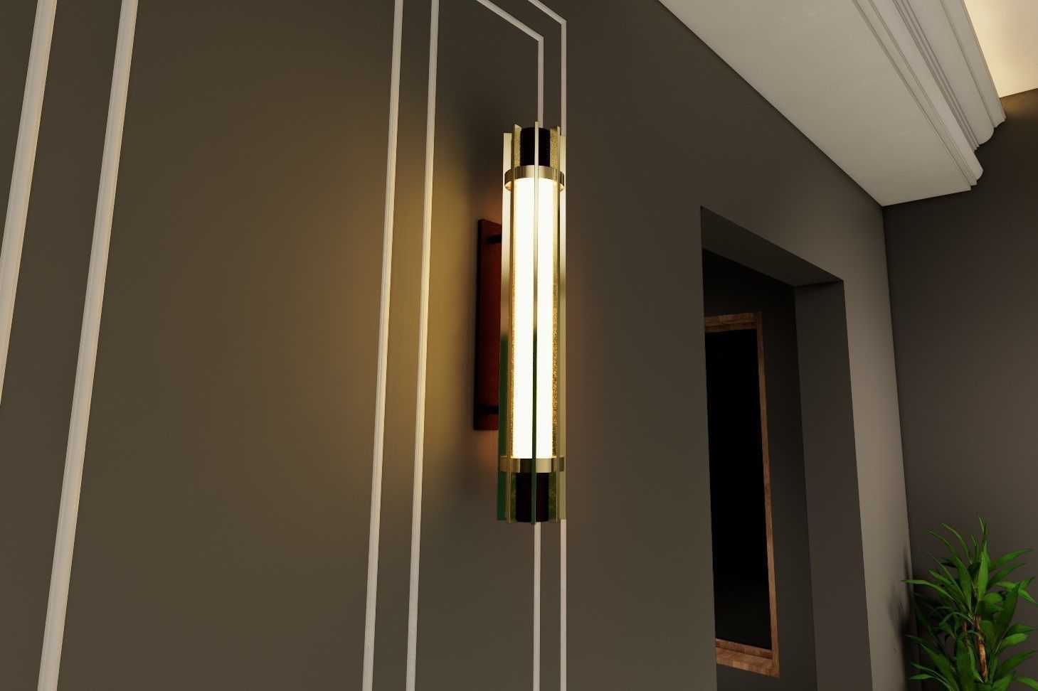 Face based lighting  -Revit 2020- 3D model_5