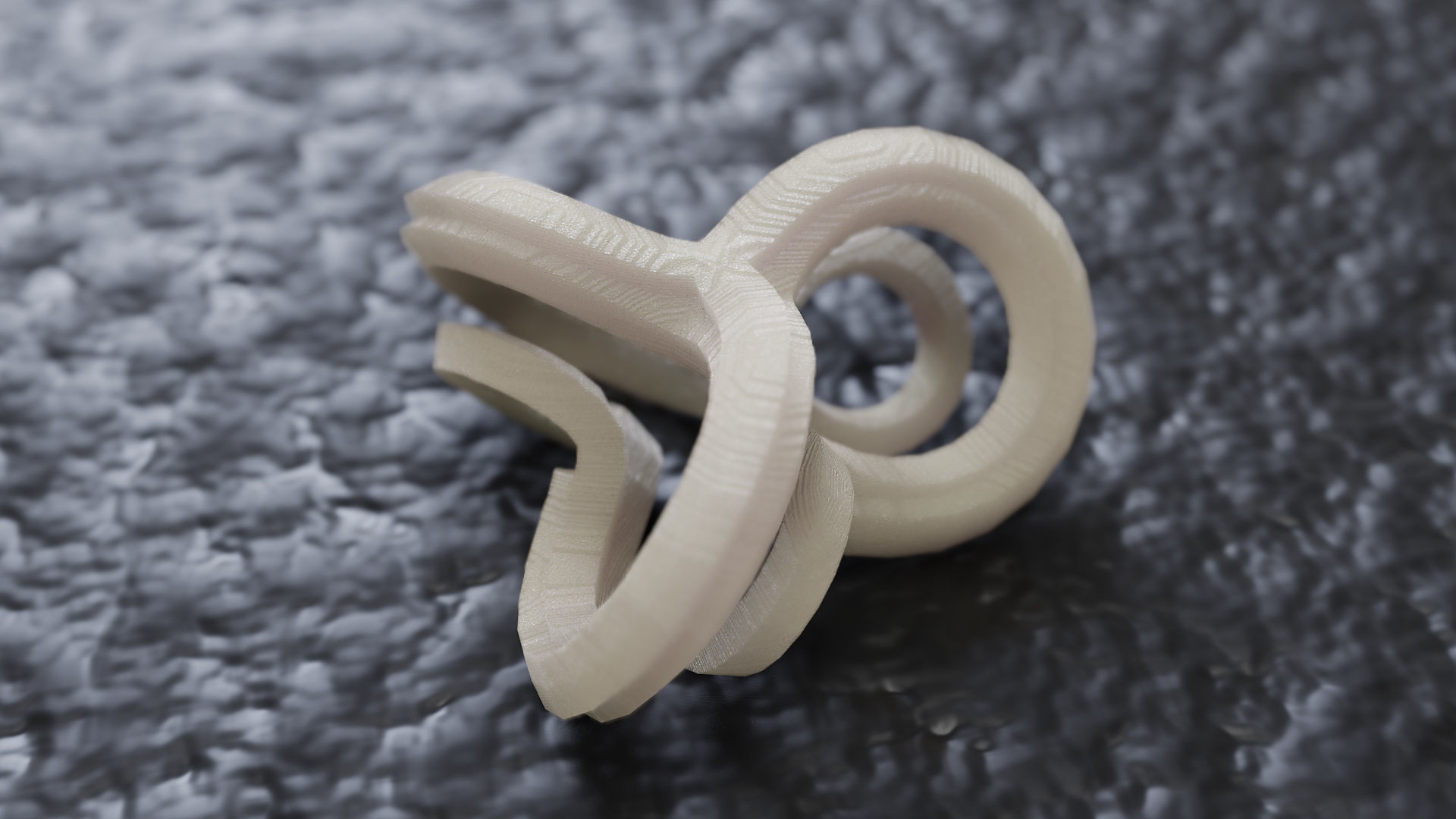 Infinity Knot Pendant 3D print model_7