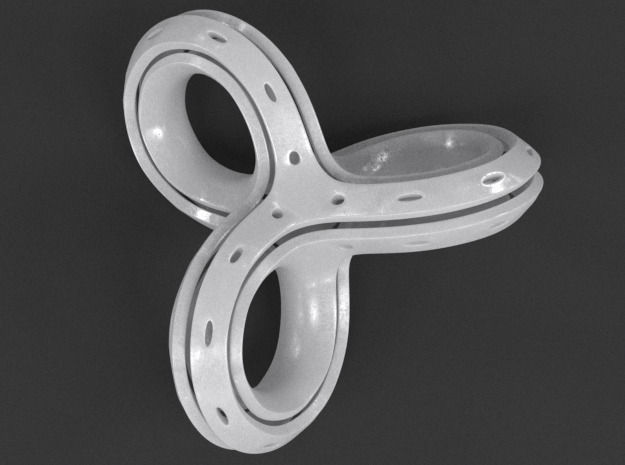 Infinity Knot Pendant 3D print model_8