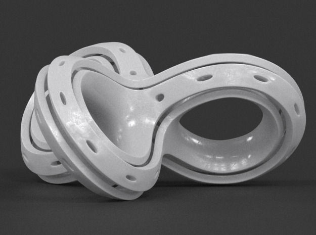 Infinity Knot Pendant 3D print model_10