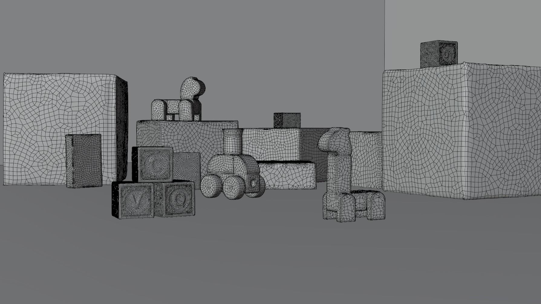 Shipping purposes Low-poly 3D model_1
