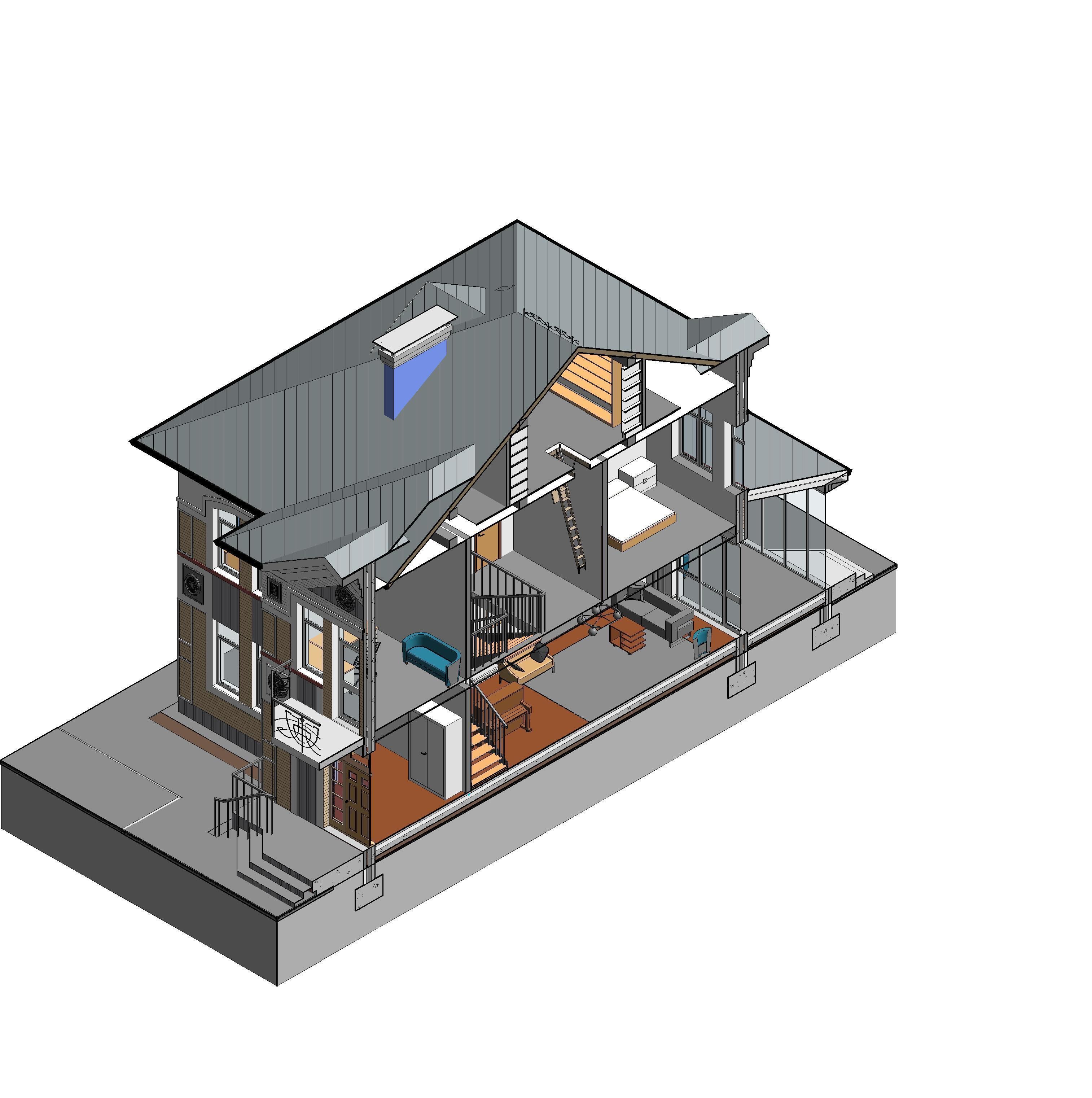 Five Bedroom House 3D Model 3D model_6