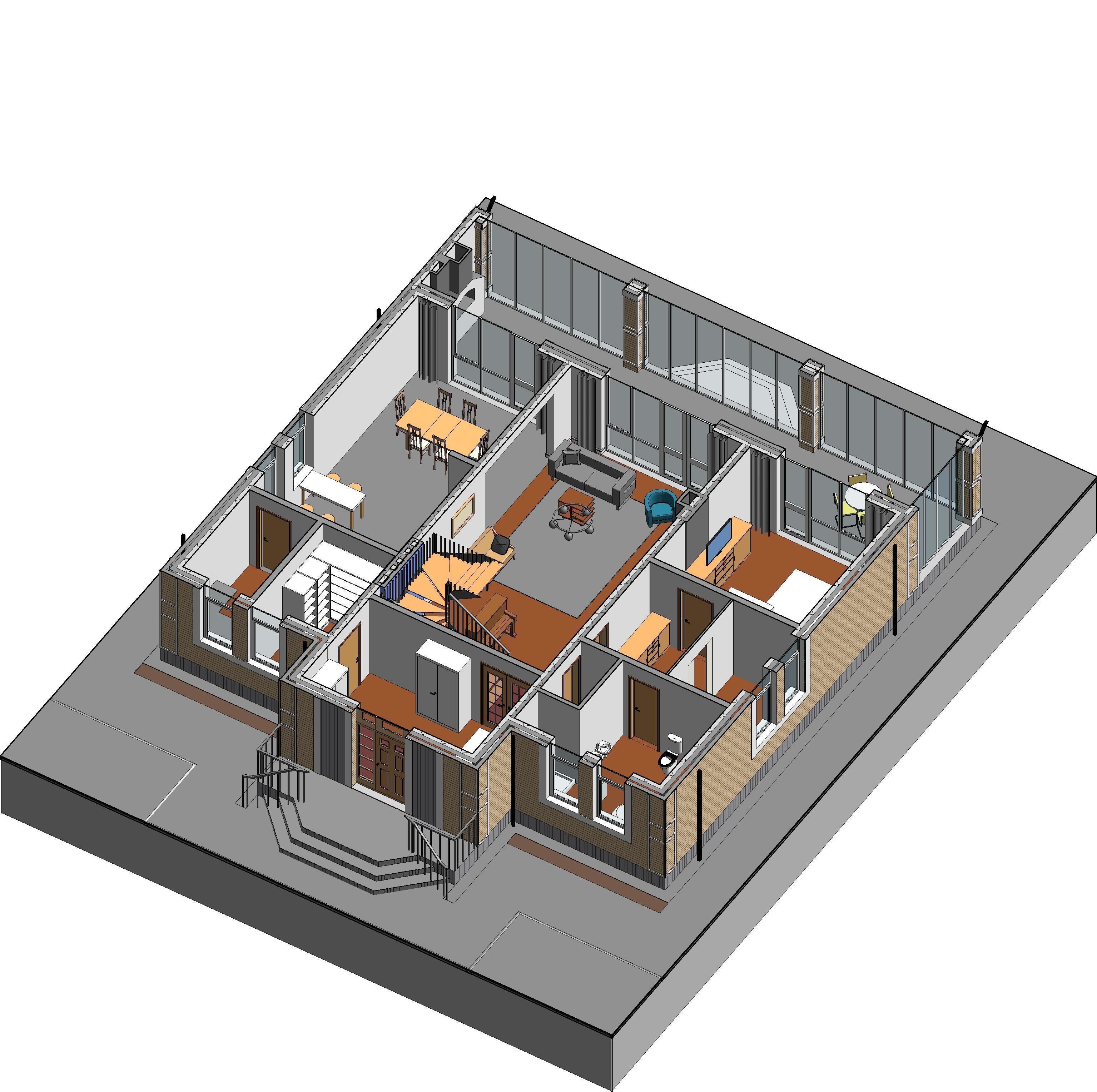 Five Bedroom House 3D Model 3D model_4