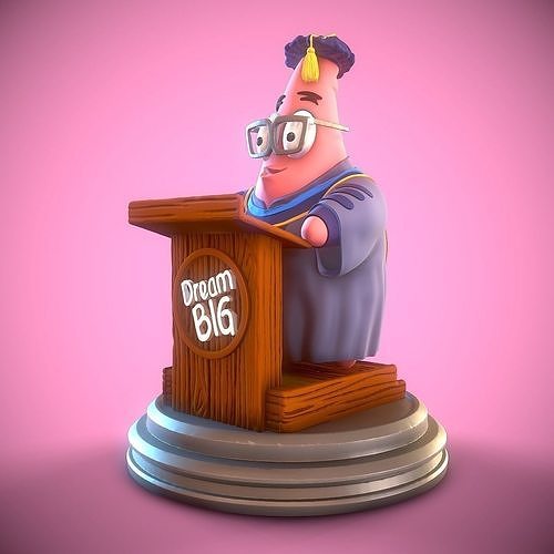 Patrick Star Speech 3D print model