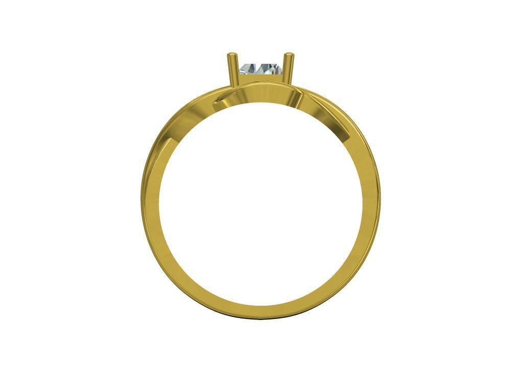 Ladies ring 3D print model_3