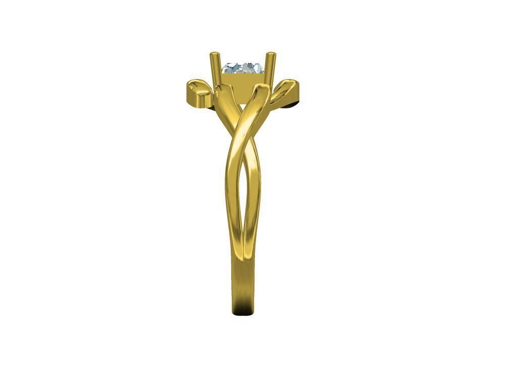 Ladies ring 3D print model_4