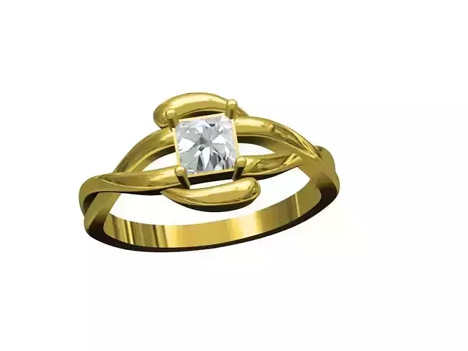 Ladies ring 3D print model