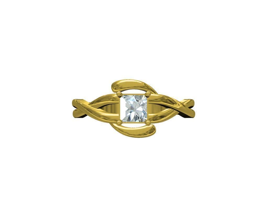 Ladies ring 3D print model_5