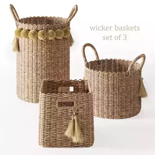 Serena and Lily Big Sur Baskets 3D model