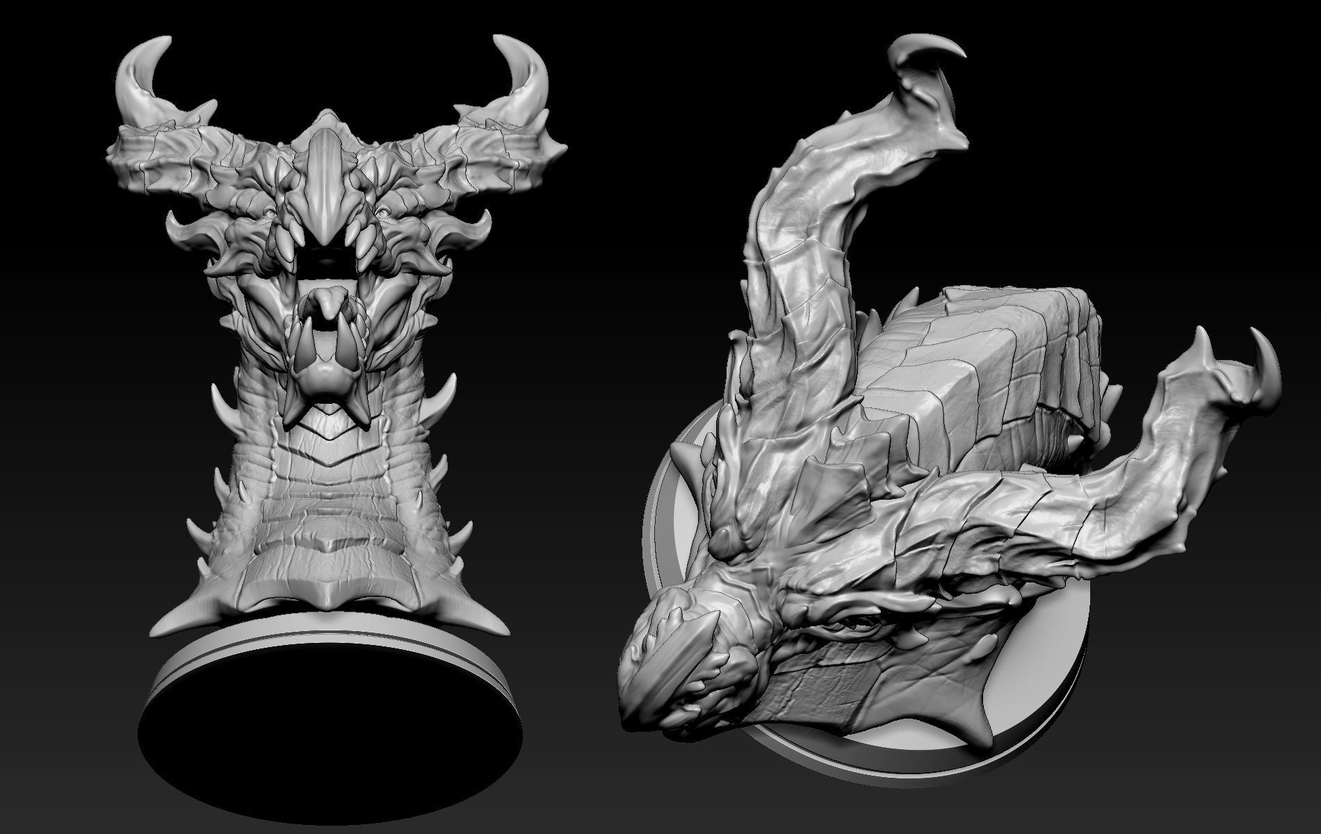 Dragon Head 03 3D print model_7