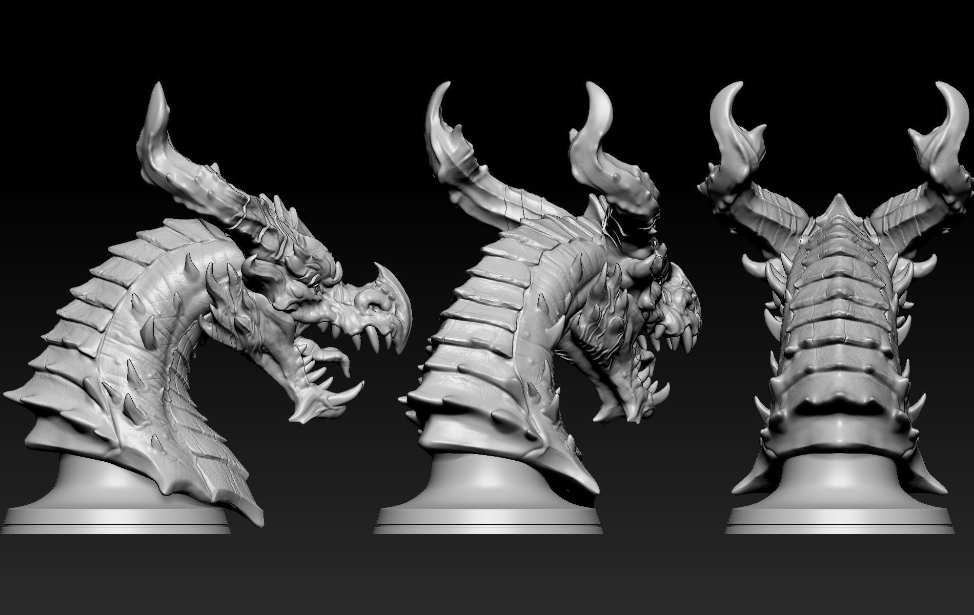 Dragon Head 03 3D print model_9