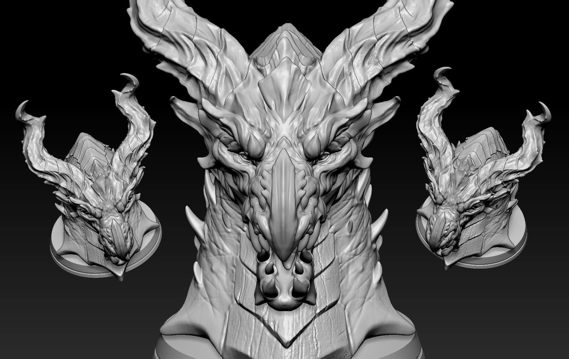 Dragon Head 03 3D print model_1