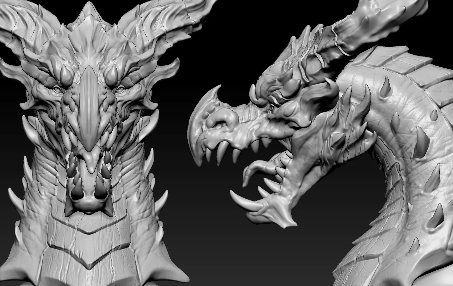 Dragon Head 03 3D print model_0