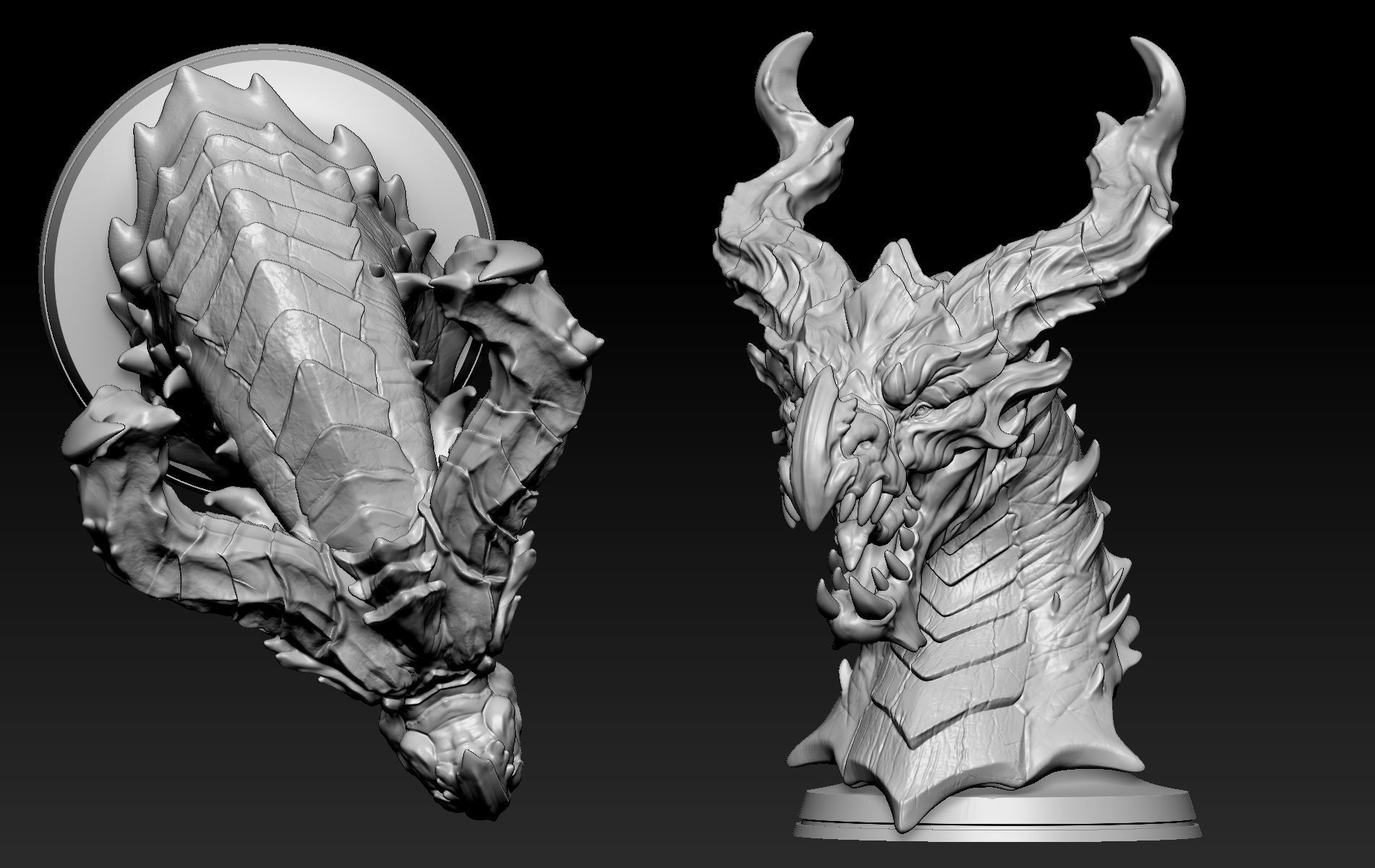 Dragon Head 03 3D print model_6