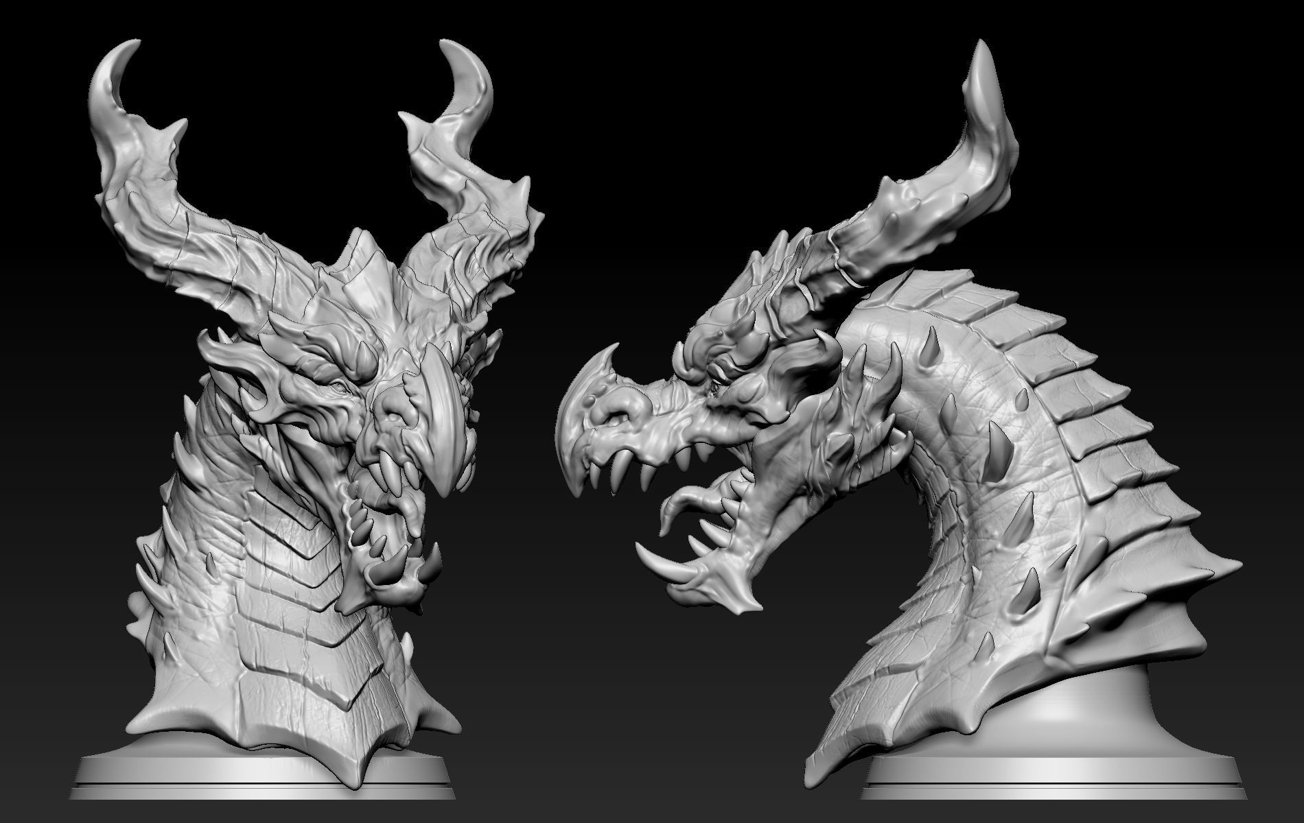 Dragon Head 03 3D print model_5