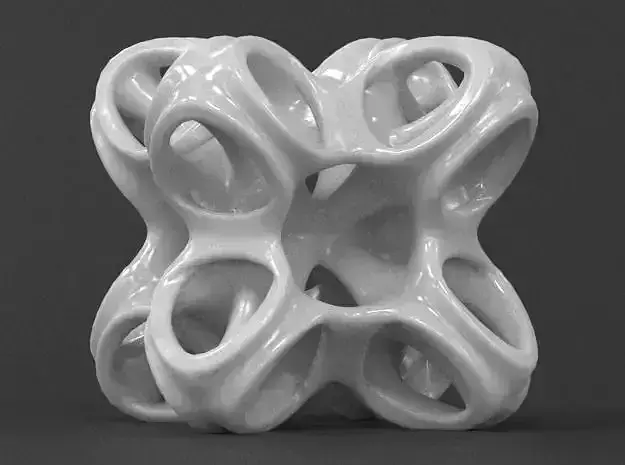 Octo Star Cube Sculpture 3D print model