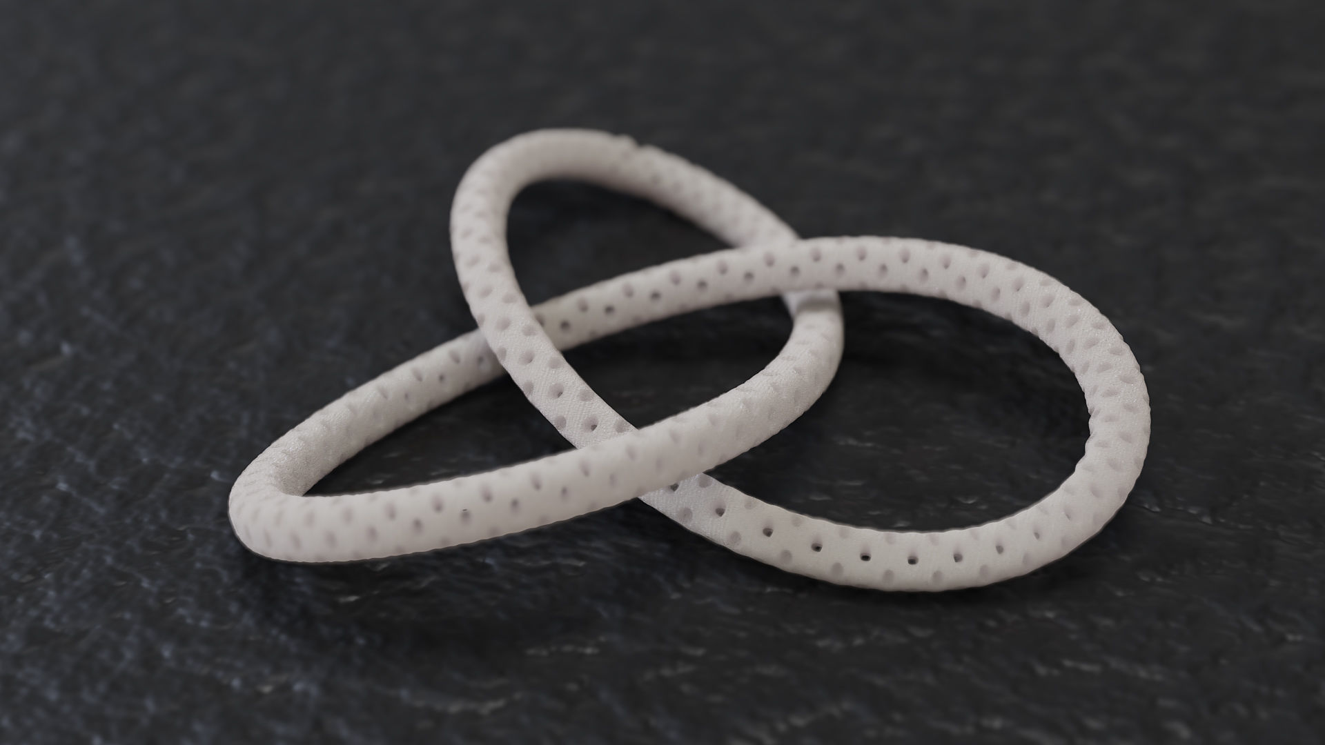Perforated Trefoil Pendant 3D print model_1