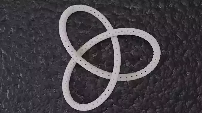  Perforated Trefoil Pendant 3D print model