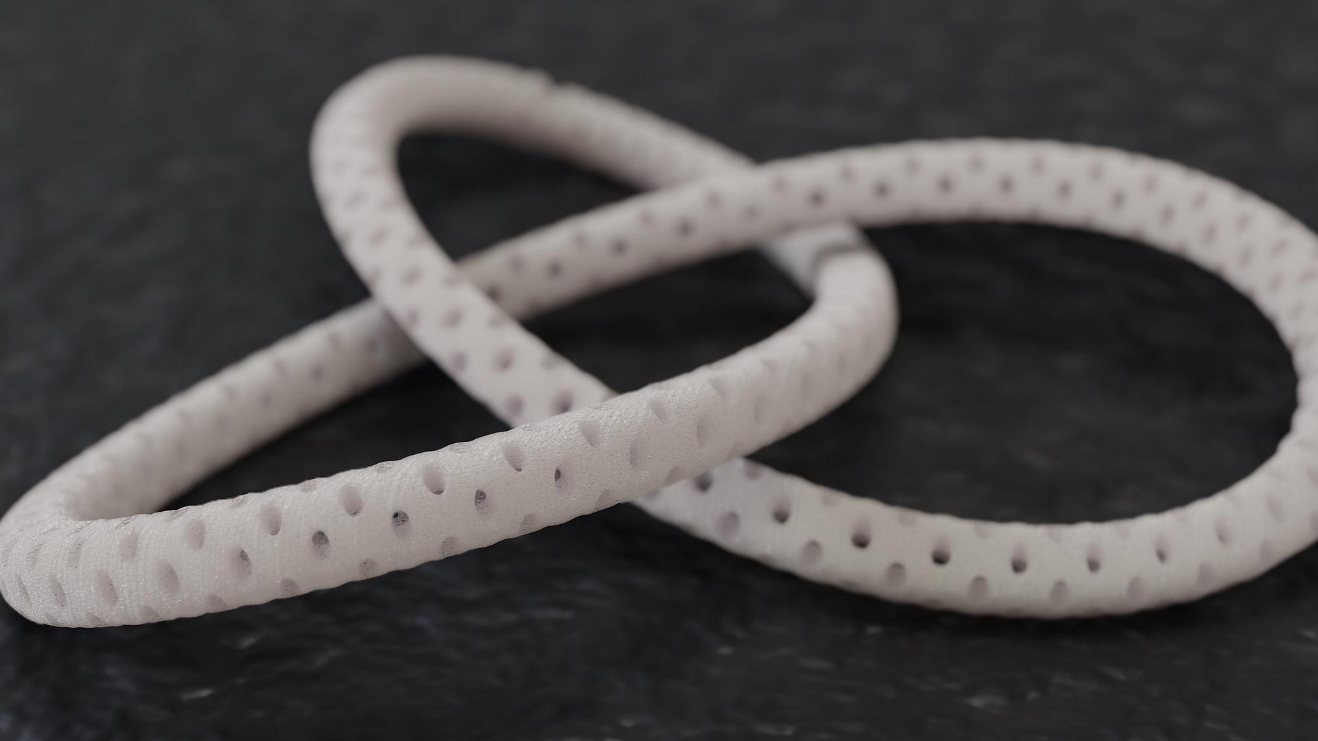 Perforated Trefoil Pendant 3D print model_4