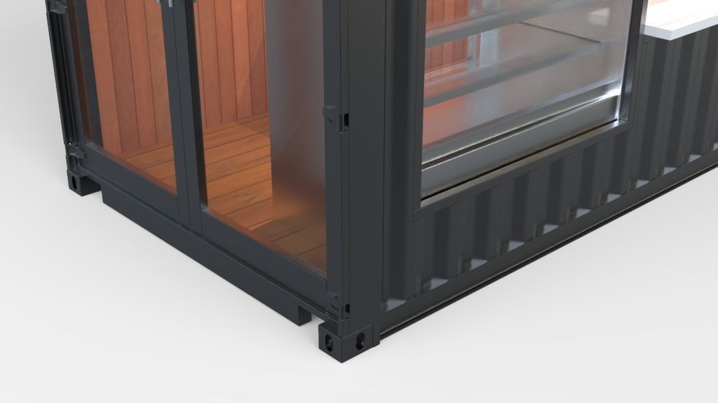 Cafe Container 3D model_5
