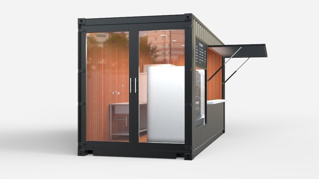Cafe Container 3D model_4