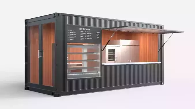 Cafe Container 3D model