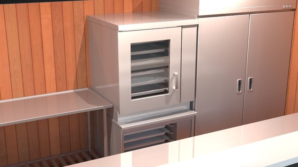 Cafe Container 3D model_6