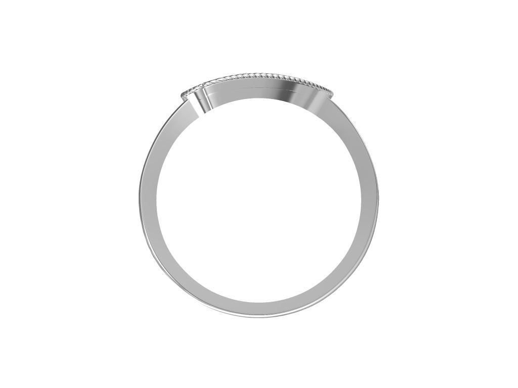 Letter ring 3D print model_1