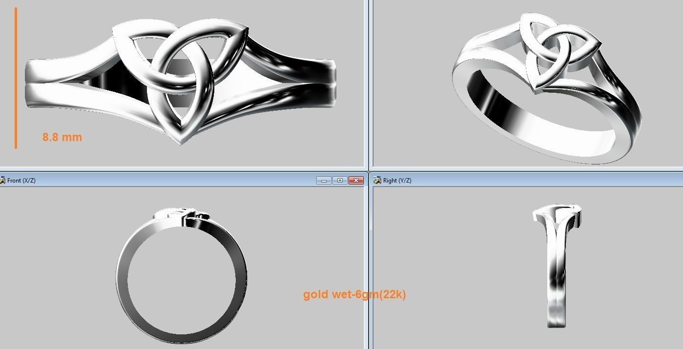 LADIES RING 3D print model_10