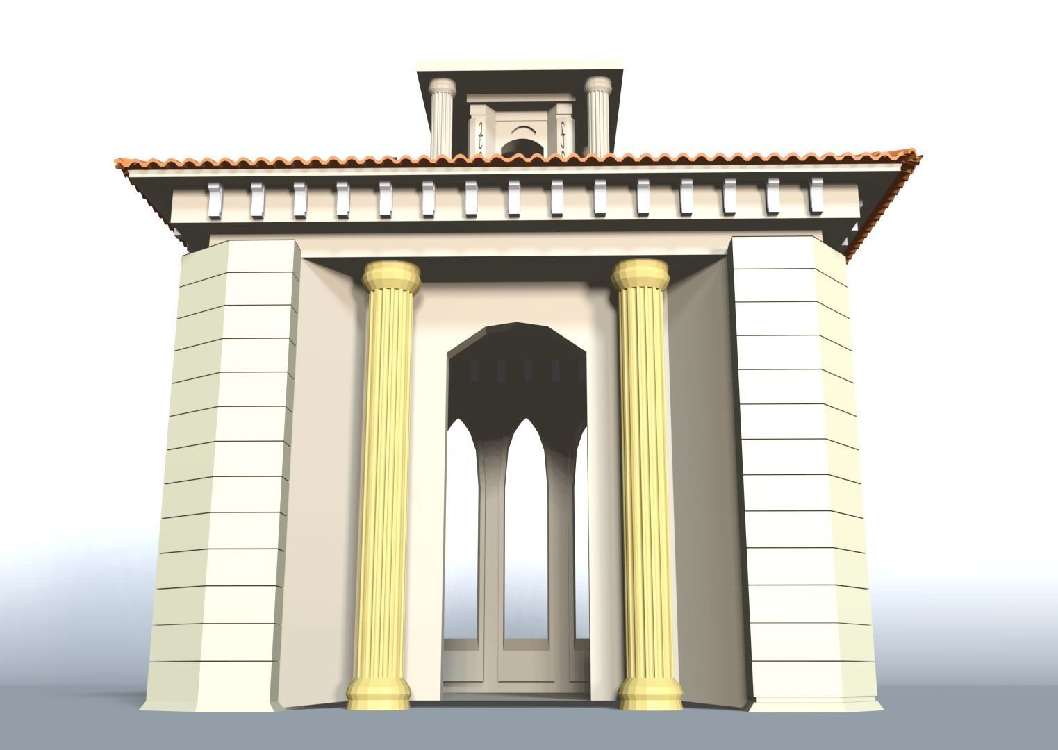 Central park building 3D model_1