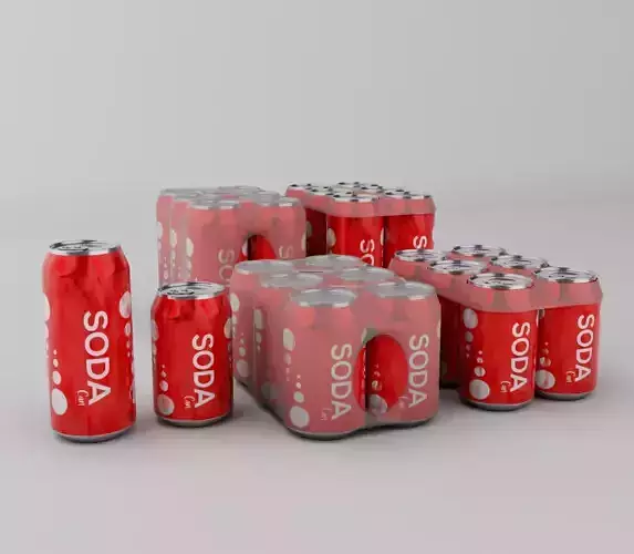 Generic soda can six pack bundle