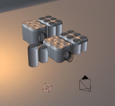 Generic soda can six pack bundle 3D model_13