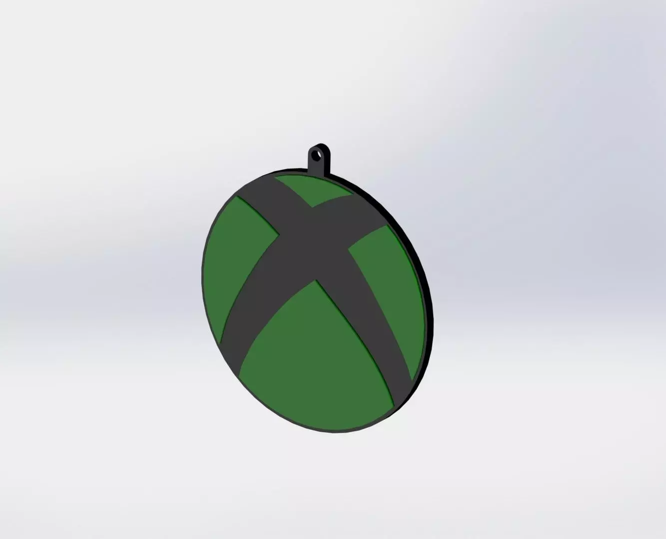 Xbox Icon Keyring Free 3D print model_0