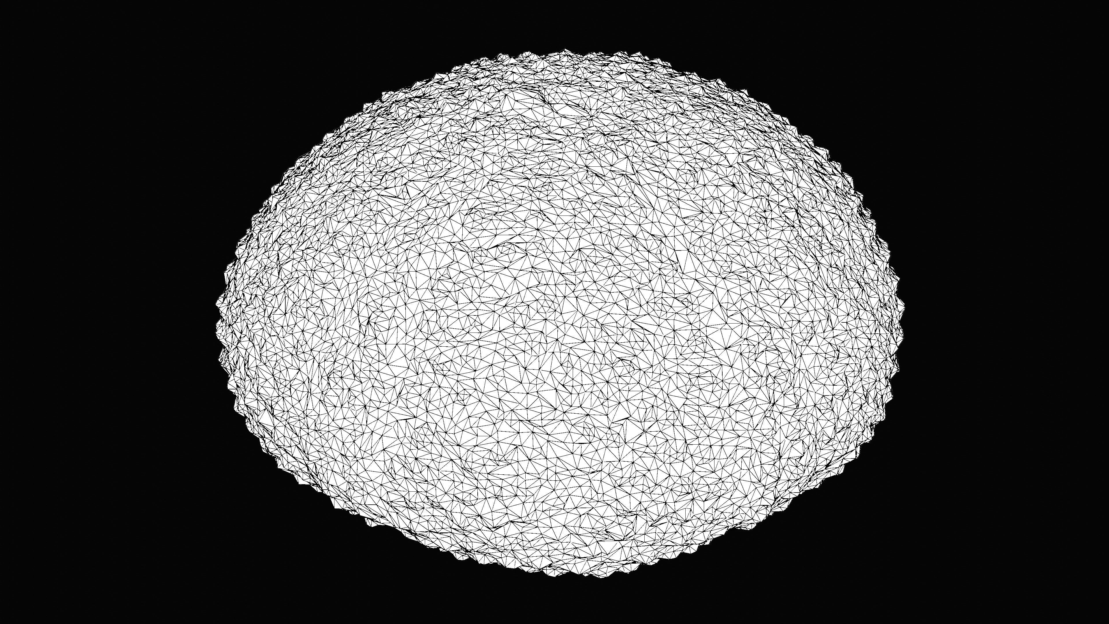 Sea Urchin Shell Low-poly 3D model_19