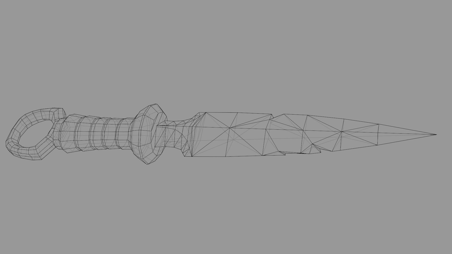 Medieval Dagger Low Poly 3D Model Low-poly 3D model_6