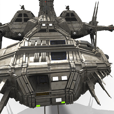 CDF Nemesis Heavy Cruiser 3D model_3