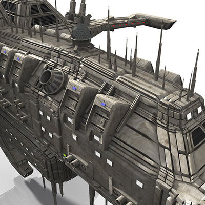CDF Nemesis Heavy Cruiser 3D model_8