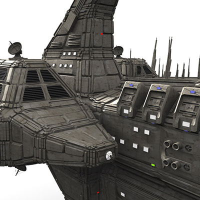 CDF Nemesis Heavy Cruiser 3D model_5