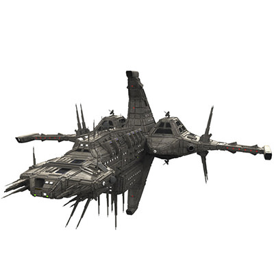 CDF Nemesis Heavy Cruiser 3D model_7