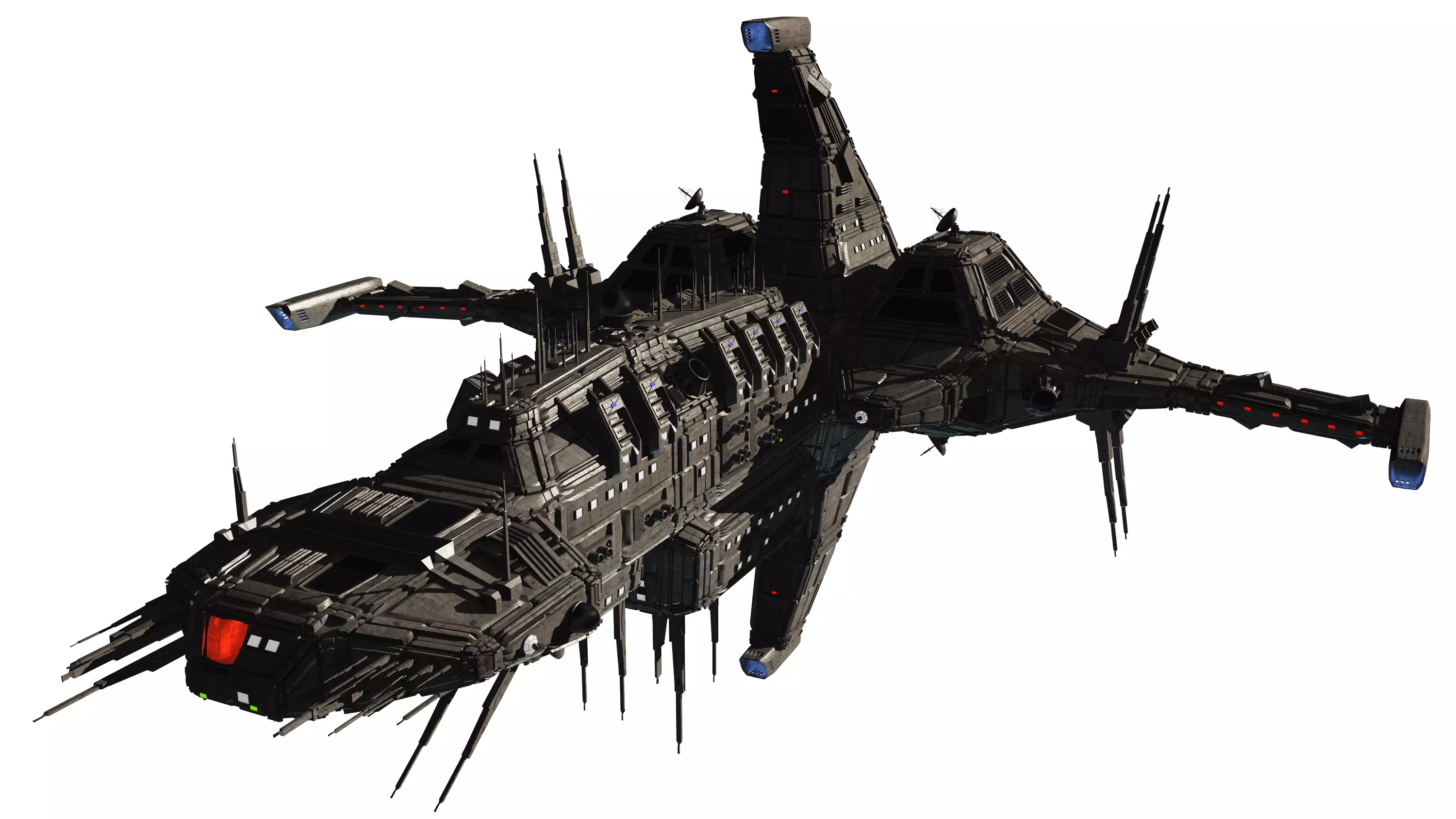 CDF Nemesis Heavy Cruiser 3D model_0