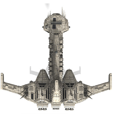 CDF Nemesis Heavy Cruiser 3D model_1