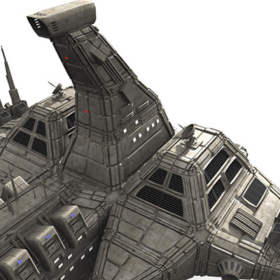 CDF Nemesis Heavy Cruiser 3D model_9