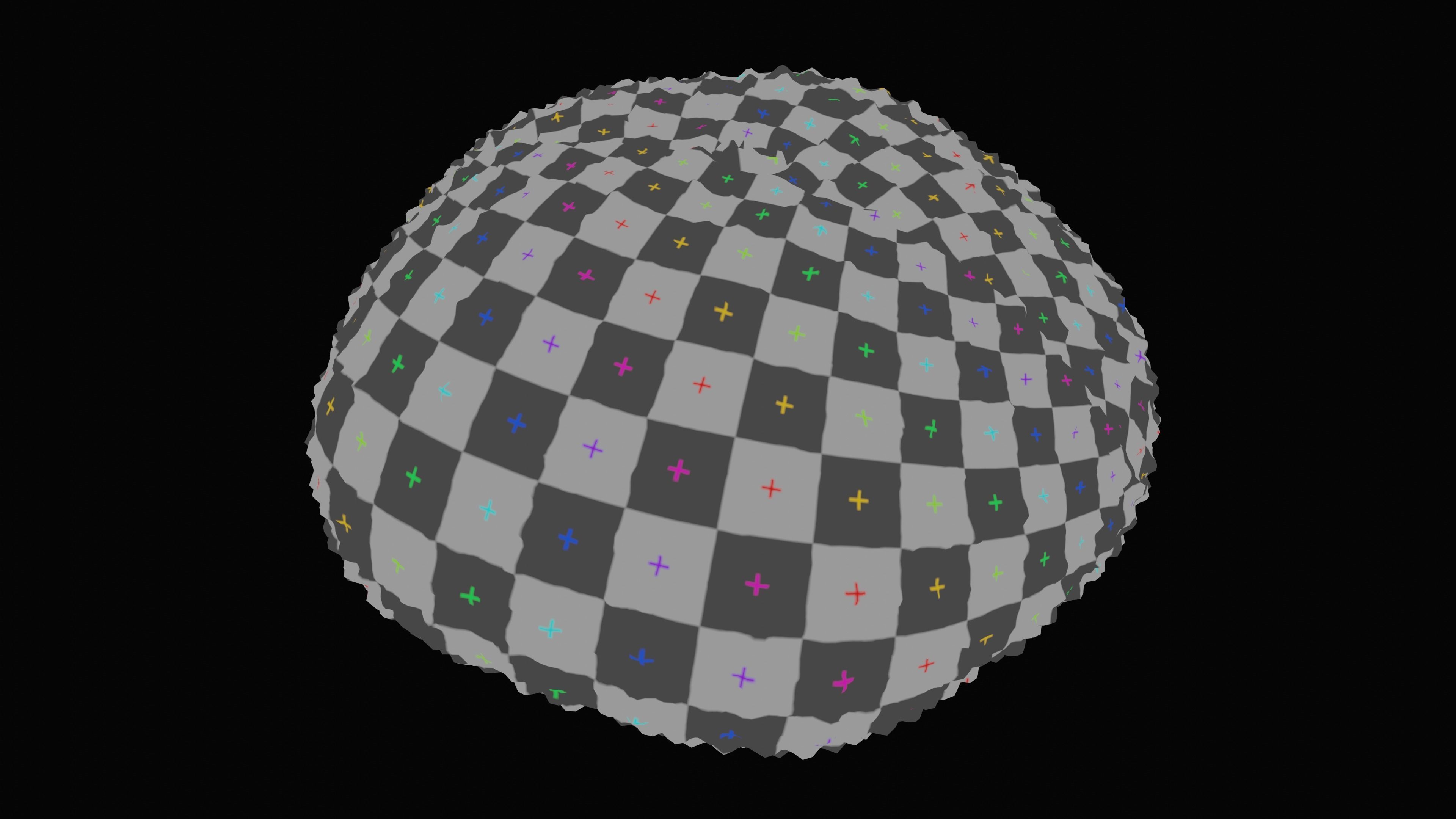 Sea Urchin Shell Low-poly 3D model_23