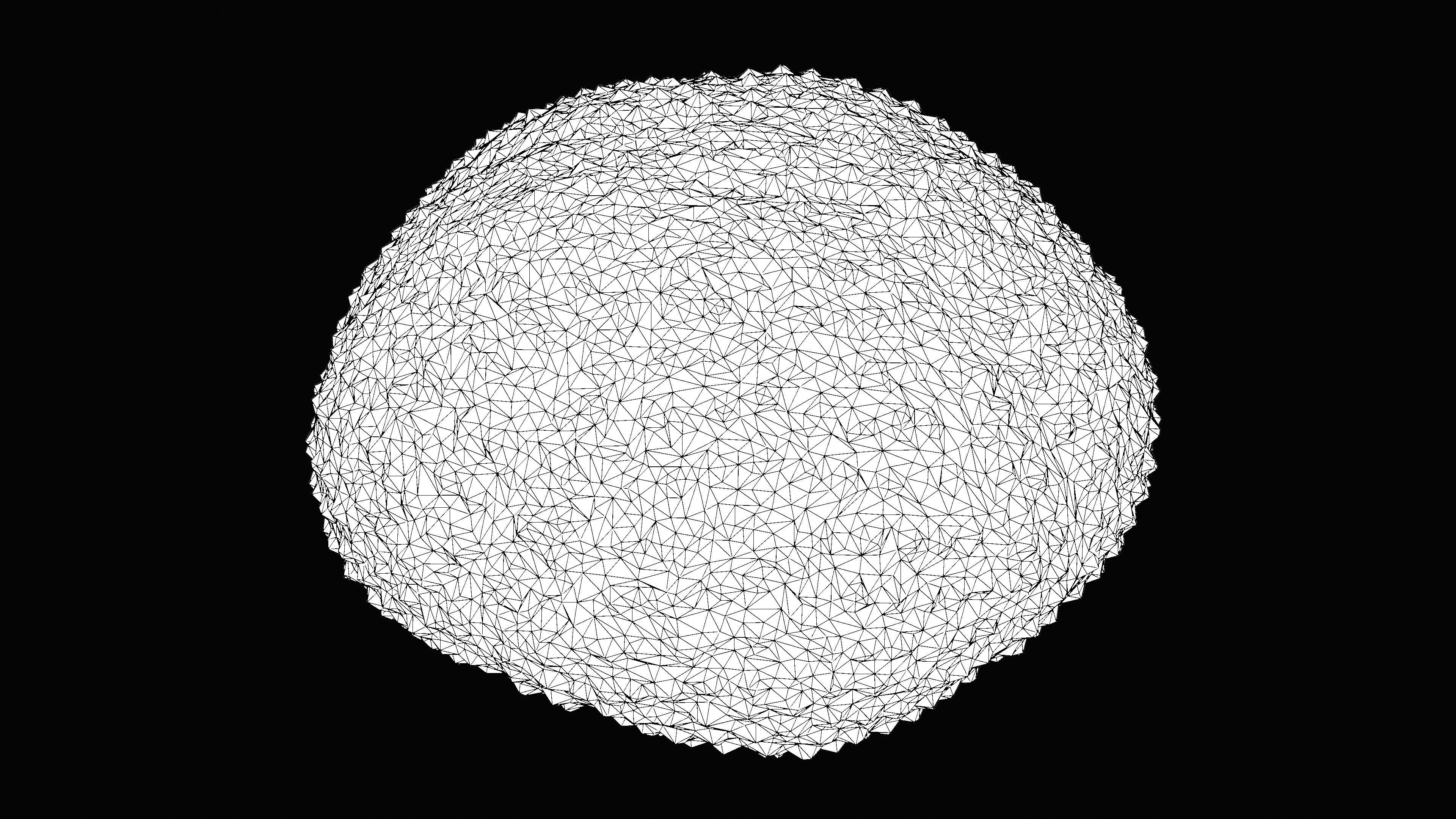 Sea Urchin Shell Low-poly 3D model_20