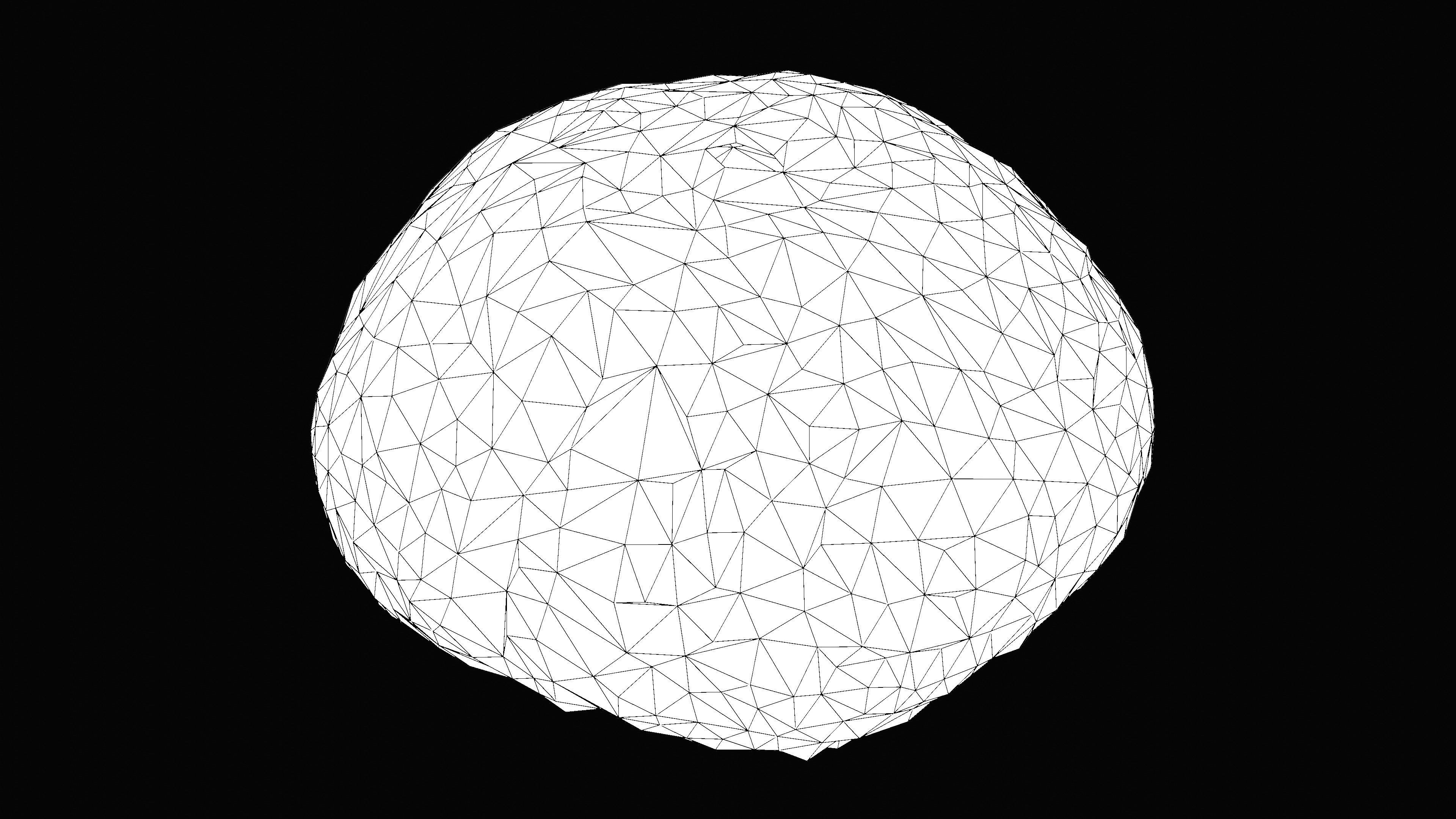 Sea Urchin Shell Low-poly 3D model_22