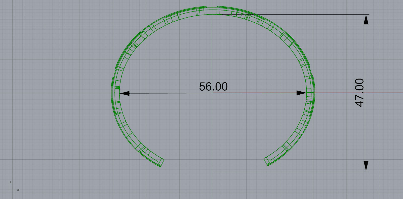 Bracelets Z headband 3D print model_5