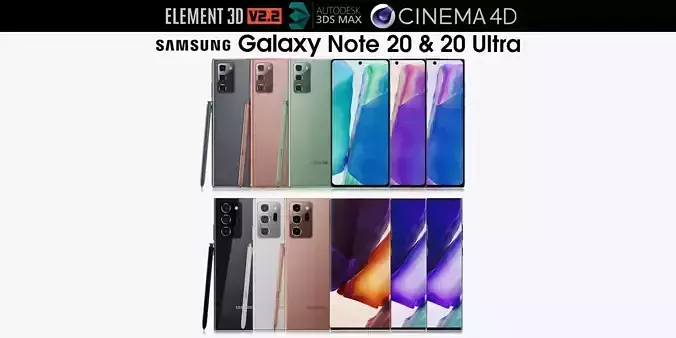 Samsung Galaxy Note 20 and 20 Ultra all colors