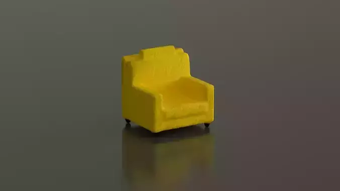 Sofa Clay Toy 3D Model