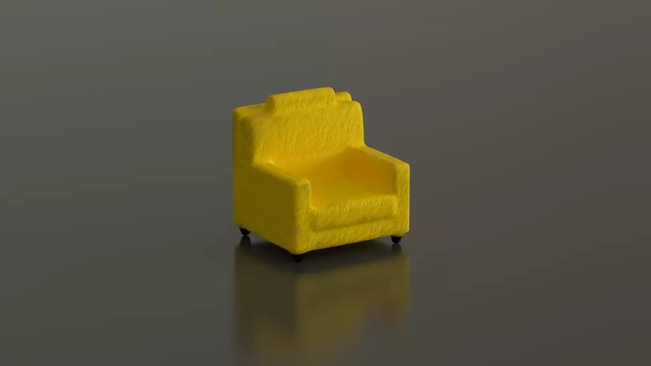 Sofa Clay Toy 3D Model 3D model_0
