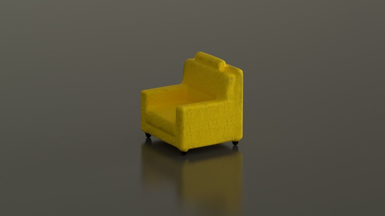Sofa Clay Toy 3D Model 3D model_2